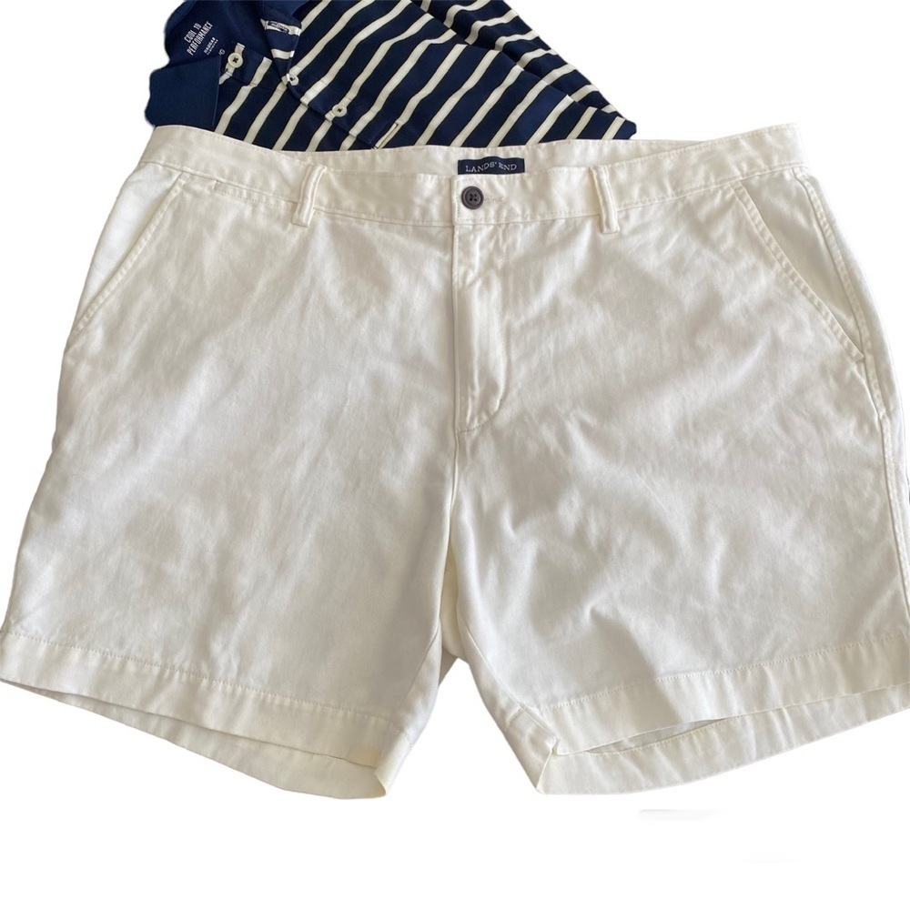 Lands End Men’s Cotton Chino Shorts Size 40